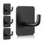 Pack of 4 Adhesive Wall Hooks Self-Adhesive Heavy-Duty Stainless-Steel Towel Coat Hanger